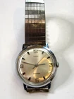Vintage 1968 Timex Marlin Men’s Mechanical Watch Silver Sunburst Dial - As Is