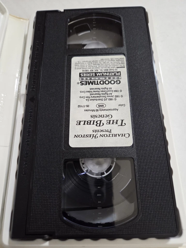 Charlton Heston Presents the Bible : Genesis VHS 1995 (Clamshell) - Image 3 of 3