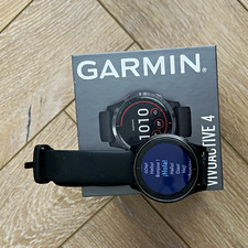 Garmin vívoactive 4 GPS Smartwatch 45mm Black Metal, Silicone Band 4GB