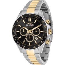 Orologio Sector 230 R3273661047 Watch Acciaio Dorato cronografo Uomo 43 mm