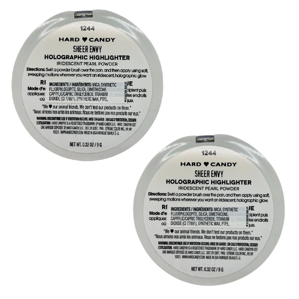 Упаковка из 2 твердых конфет чистый зависть голографический хайлайтер, радужный жемчуг 1244 - Изображение 3 из 4