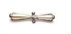 Vintage Silver Tone Pearl Brooch Pin Costume Jewelry