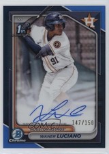 2024 Bowman Chrome Prospect Blue Refractor /150 Waner Luciano #CPA-WL Auto 5h0