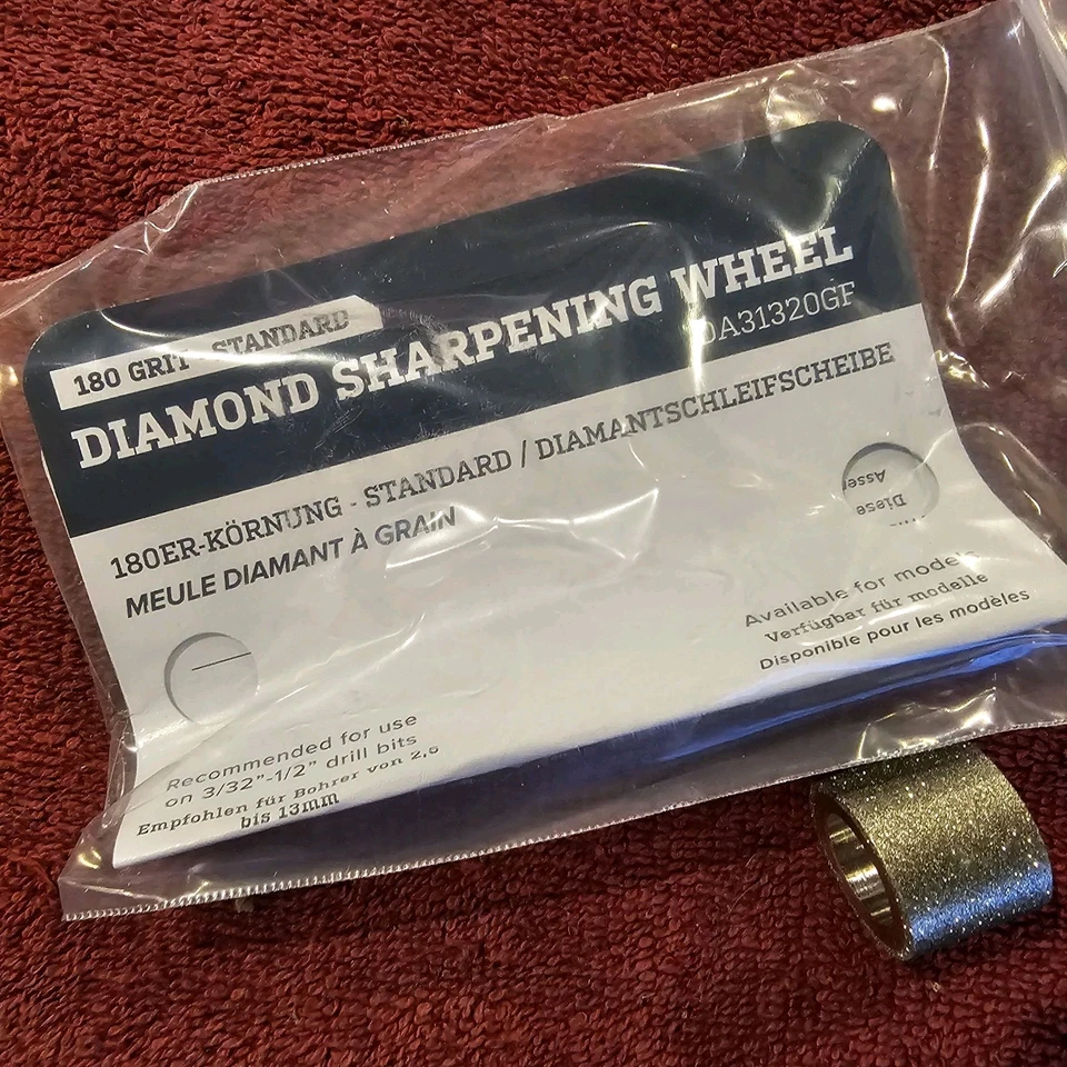 Rueda de repuesto Drill Doctor DA31320GF 180 Grit Diamond para 350X, XP, 500X y Foto 3 de 4