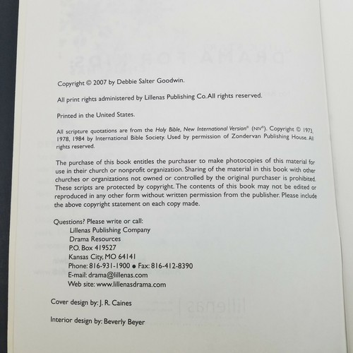 Quick Start Drama for Kids: No Rehearsal Bible Skits for Classroom or Performanc - Picture 4 of 8