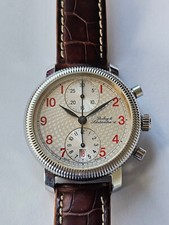 DUBEY & SCHALDENBRAND-CRONO-AUTOMATIQUE-FULL SET-ACCIAIO-38 MM-FIBBIA-CINTURINO