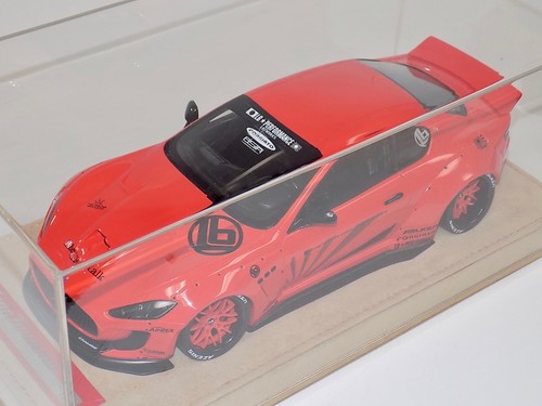 1/18 AB modèles Maserati Granturismo Liberty marche rouge roue rouge base alcantara - Photo 8/8