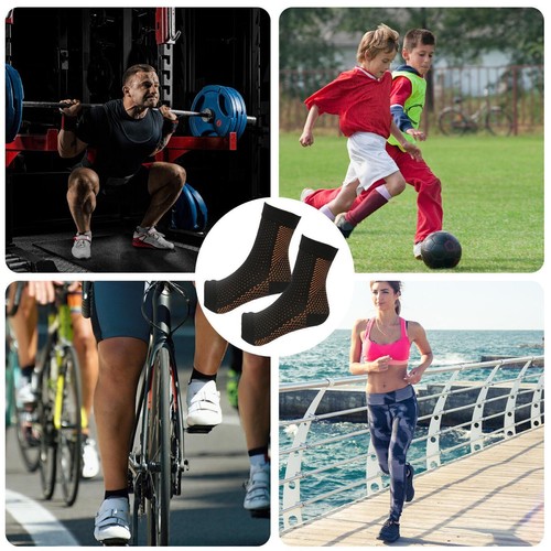 4 Paar Neuropathie-Socken für Damen und Herren, lindernde Kompressionssocken ... - Bild 9 von 29