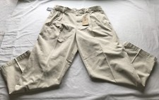 CHAPS Pants M's 36x30 Beige True American Classic Chino Straight Fit Pleat NWT