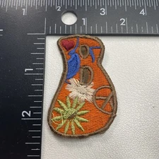 Rough Funky Letter Initial “B” B Hippie Patch (color vers. E) Peace Symbol 31Z6