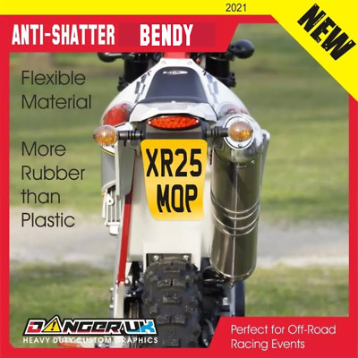 FLEXIBLES GUMMI WIE SHOW REG NUMMERNSCHILD KTM ENDURO MOTORRAD
