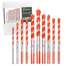 Ruibapa 10 pcs Orange Ultimate Drill Bit Multi-function Twist Triangle Drill ...
