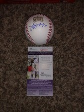 JEFF MANSHIP SIGNED 2016 World Series Baseball Cleveland Indians PITCHER JSA 2