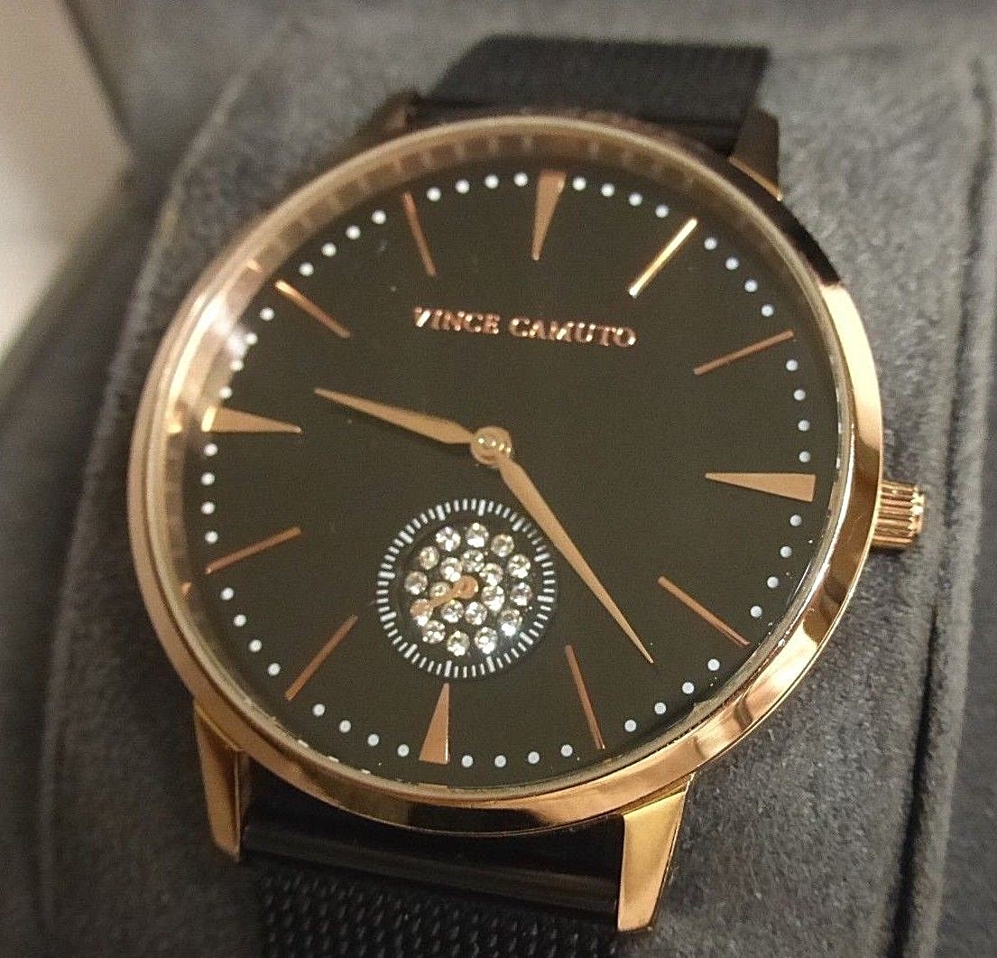 Vince Camuto VC/5315RGBK Ladies Crystal Accented Rose Gold Watch w
