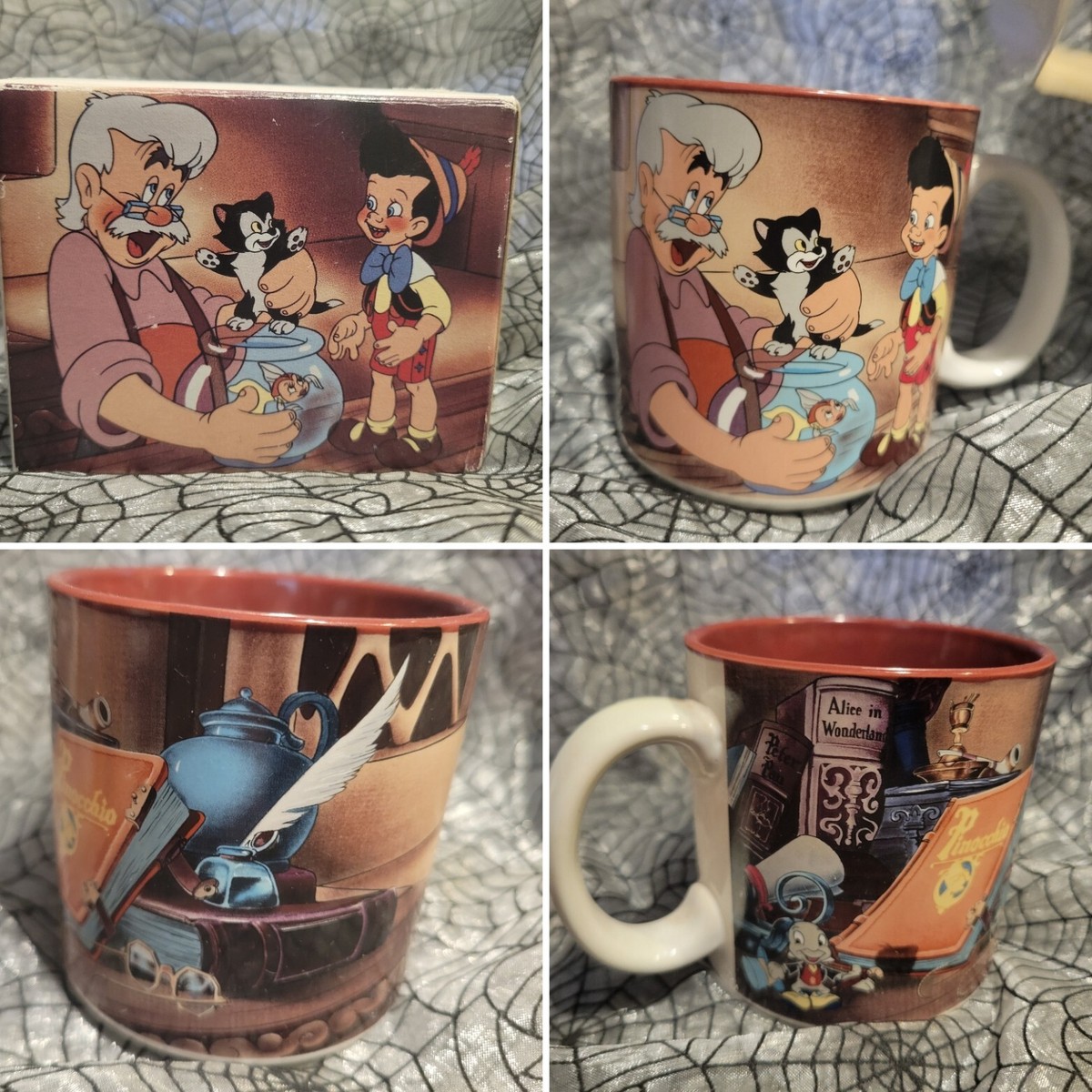 Vintage Walt Disney Store Classic PINOCCHIO Geppetto Jiminy