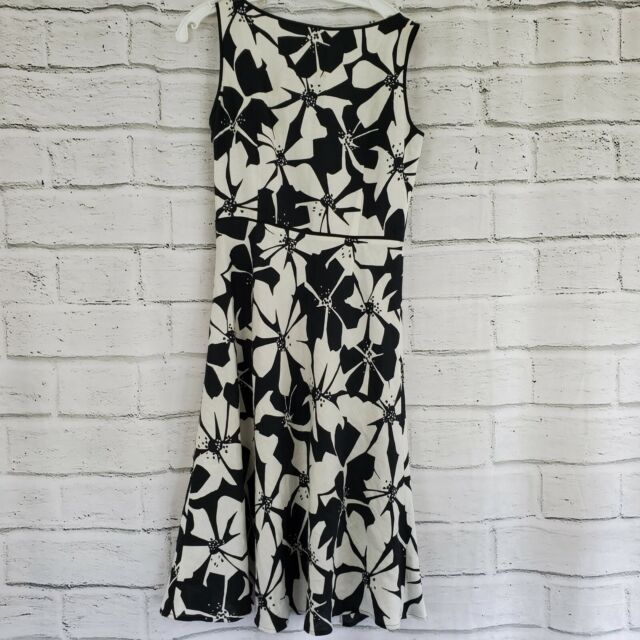 adrianna papell black and white dress