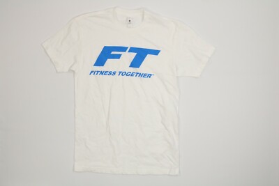 Mens Next Level Apparel White Fitness Together T Shirt Small S EUC
