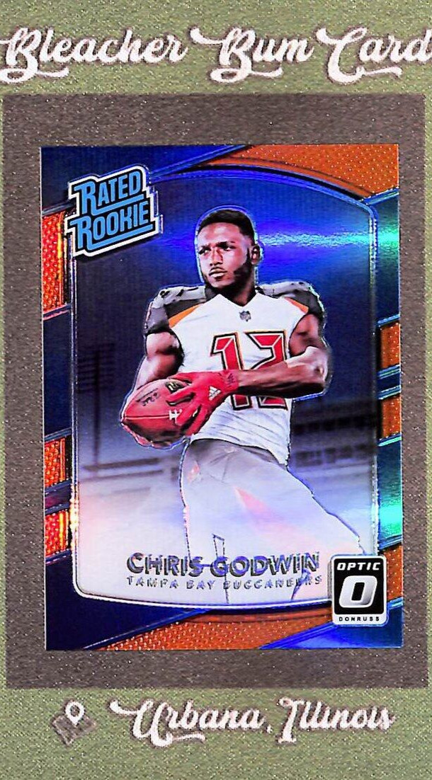 2017 Donruss Optic #155 Chris Godwin Rated Rookie RC Orange Refractor SP #/199