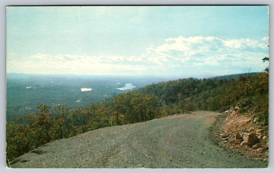 West Arkansas AR Rector Heights Road Top Lake Hamilton Chrome Vintage Postcard