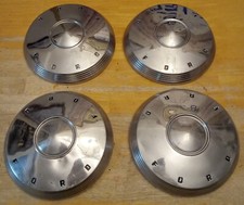 1961-1962 Ford Fairlane Galaxie Hubcaps Wheel Covers 4 10.5 Dog Dish