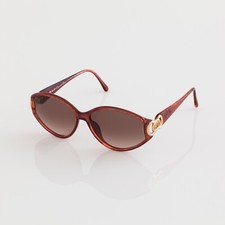 New Vintage Christian Dior CD 2850 Sunglasses C. Carnelian w/ Gold Austria 59mm