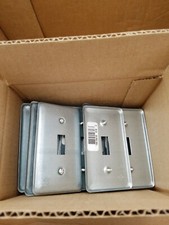 Cooper Crouse-Hinds TP618 Raised 1/8" 6  one toggle switch Utility box cover.