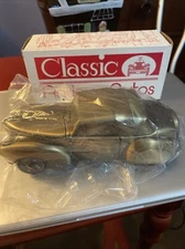 Coin Bank Banthrico 1941 Lincoln Continental Die Cast New in Box 7" Vintage