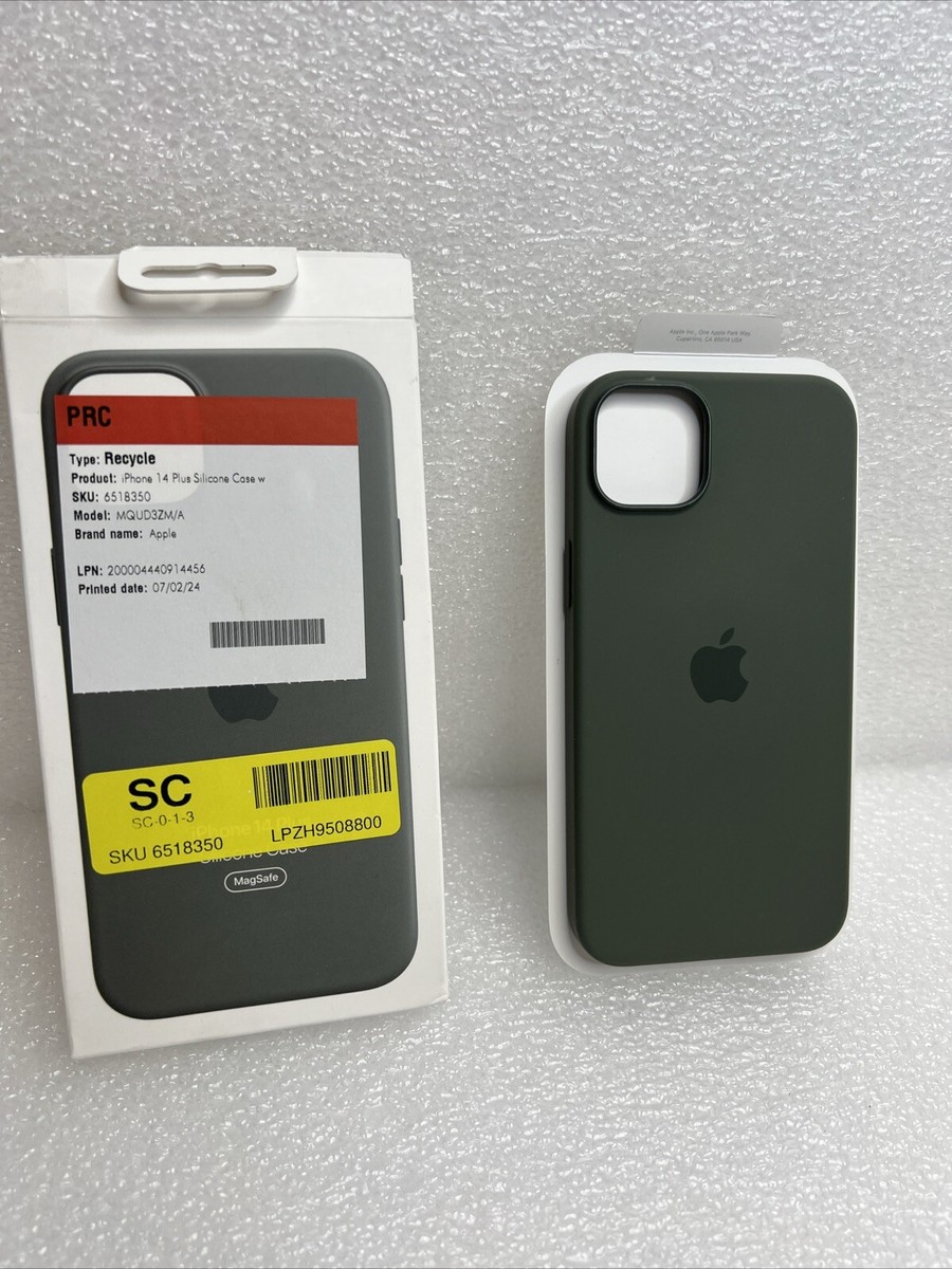 Apple Silicone Case with MagSafe for iPhone 14 Plus Olive