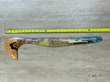 Boomiri Australia Aboriginal Handmade Kangaroo Hand Painted 27 3/8" long