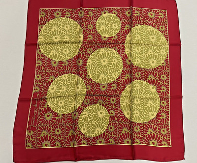 100% Silk Scarf Andre Claude Canova Georges Duboeuf Beaujolais Nouveau NOS 2009