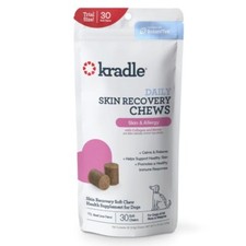 Kradle Calming Skin Recovery Soft Chews Dog Skin , Beef Liver Flavor, 30 Count