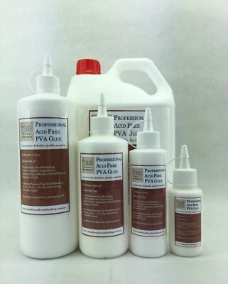 Bookbinding PVA Glue Acid Free pH Neutral Clear Dry Strong Flexible Adhesive - image 1 of 4
