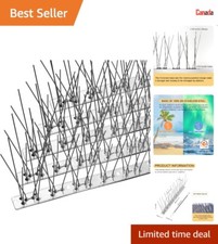 Heavy-Duty Stainless Steel Bird Spikes - Efficient - Durable - 4 Pack