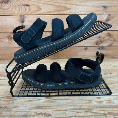 Dr Martens Sandals Girls Size UK Zachary Black Strappy Gladiator