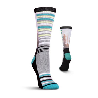 K. Bell Kurb Damen Sonnenuntergang Surfen Sub Crew Socken Einheitsgröße -