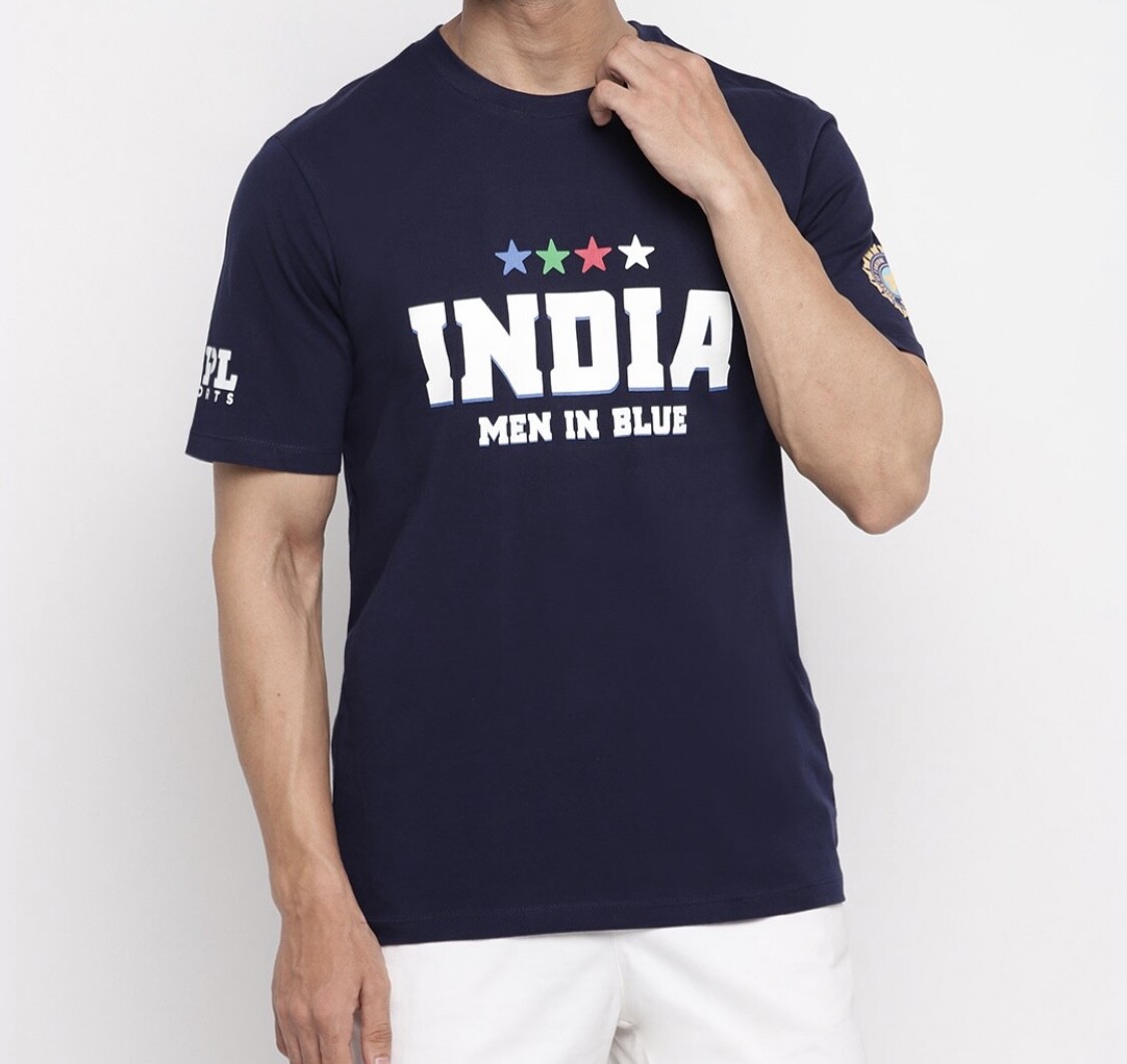 Official MPL Sports India Cricket Pride Series T- shirt Navy