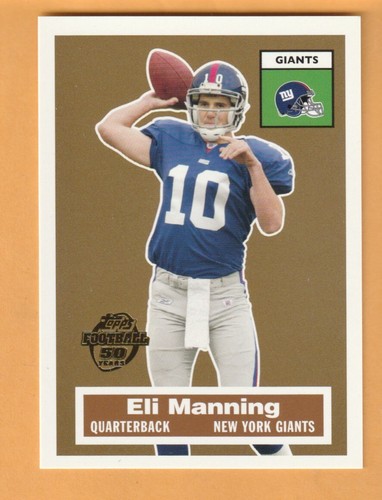 Eli Manning New York Giants 2005 Topps Turn Back the Clock #17 Ole Miss Rebels