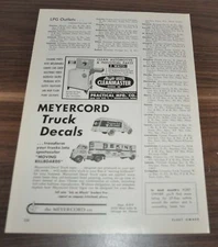 1958 Bekins Van Lines Meyercord Silv-O-Lite Dualoy Truck Ad