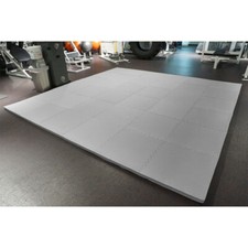 MEISTER 1.5" PUZZLE FLOOR MATS *EXTRA THICK* Home Gym Play Foam Wrestling GRAY