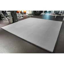 MEISTER 1.5" PUZZLE FLOOR MATS *EXTRA THICK* Home Gym Play Foam Wrestling GRAY