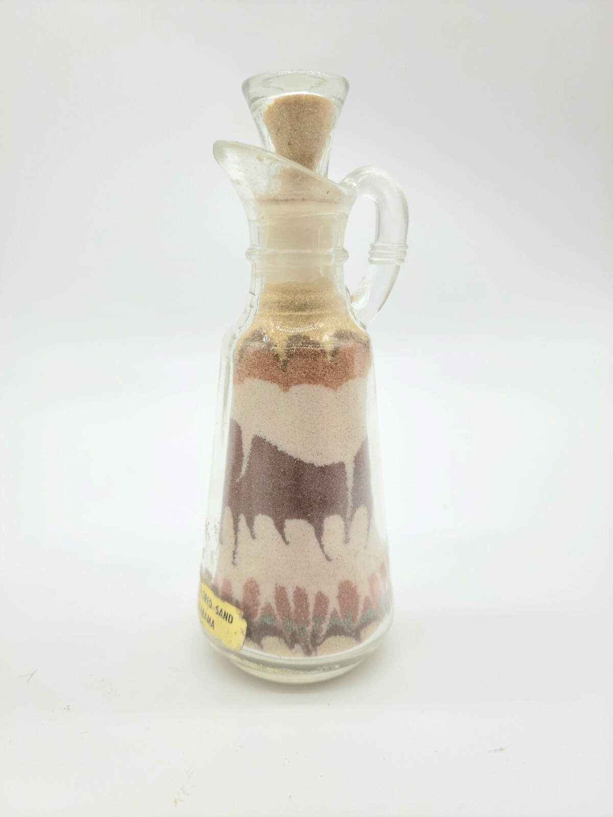 Vintage Sand Art Bottles from Alabama set of 2 Cruets eBay