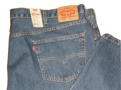 LEVI'S MEN'S 550 RELAXED TAPERED  BLUE JEANS SIZE: W52 X L30