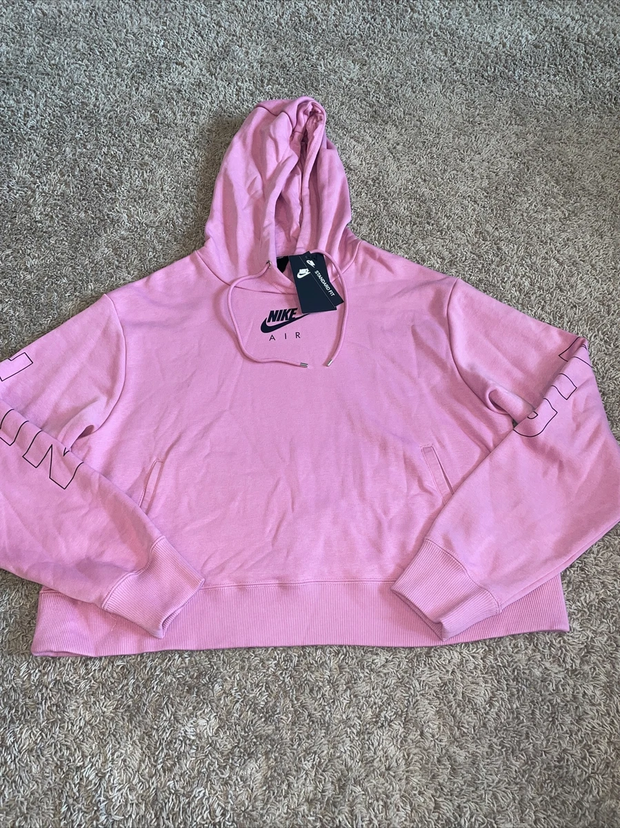 Pink nike online hoodie plus size