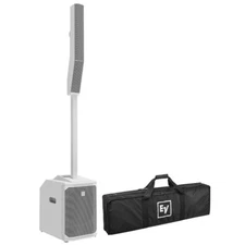 Electro-Voice Evolve50M Powered Portable Column Mixer DJ PA Speaker System White