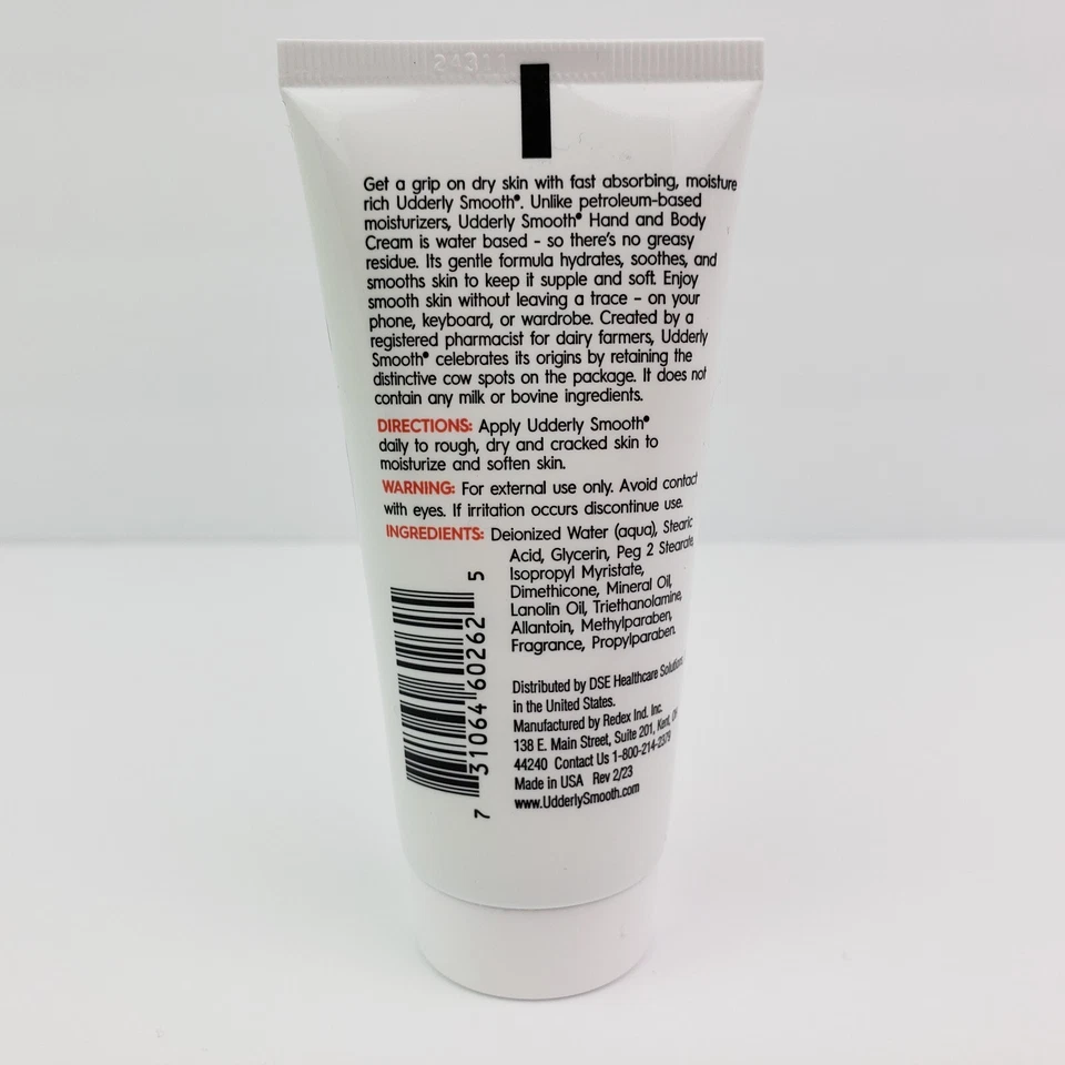 Loción Crema Manos y Cuerpo Fórmula Original Udderly Smooth 2oz Lote de 2 Foto 3 de 3