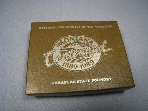 Limited Numbered Official Montana Centennial Belt Buckle with Sapphire Antelope - Picture 20 of 22