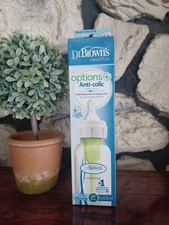 Dr. Brown's Natural Flow Anti-Colic Options Narrow Glass Baby Bottle 8 oz/250m