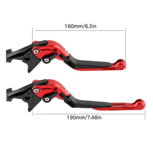 CNC Folding Extendable Brake Clutch Lever For SUZUKI SV650/S SV650X RV200 VanVan - Foto 3 di 33