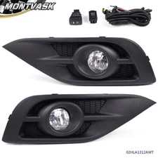 Fit For 2012-2014 Honda CR-V CRV Bumper Fog Lights Lamps+ Switch+Wiring+Bulbs