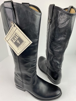 frye black leather riding boots